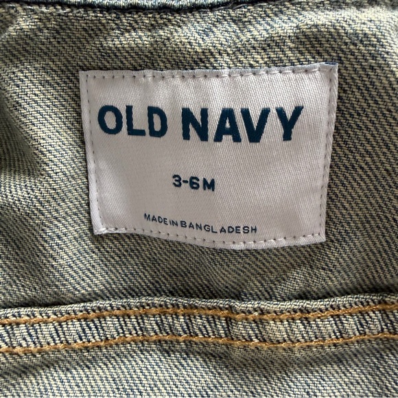 Old Navy Baby Blue Jean Jacket 3-6 month - Picture 4 of 7